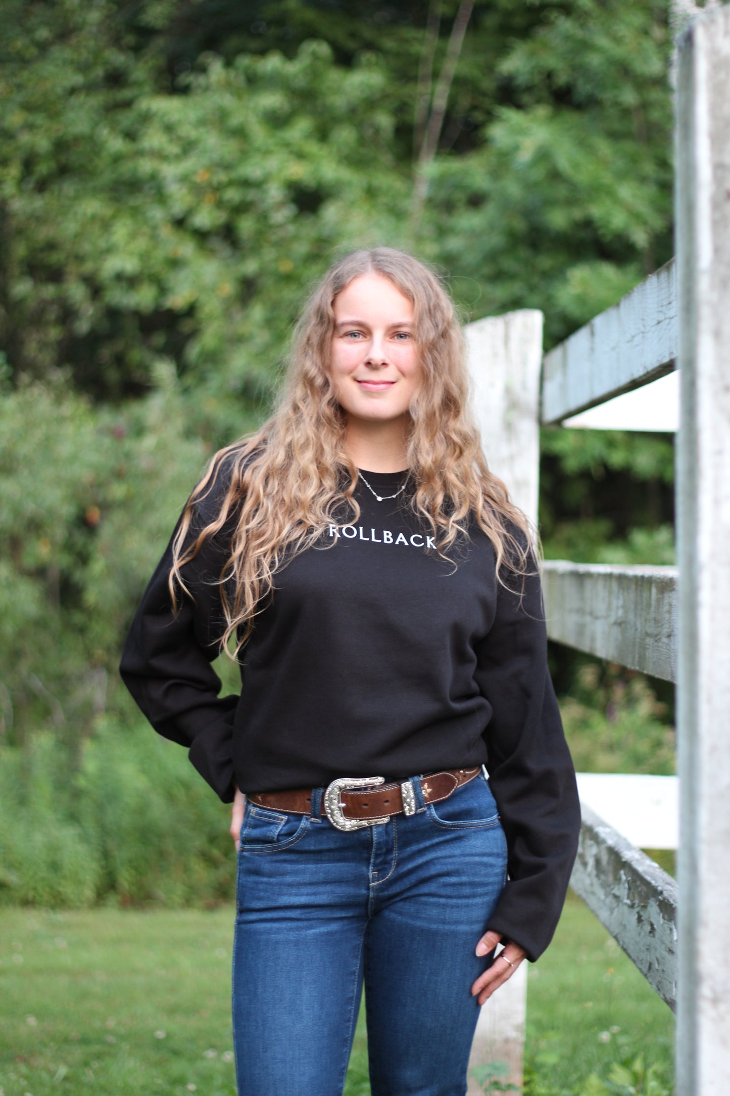 BOTTES DE COWBOY - Crewneck unisexe - Noir
