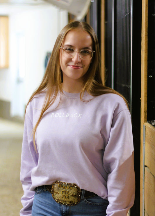 BOTTES DE COWBOY - Crewneck unisexe - Lilas