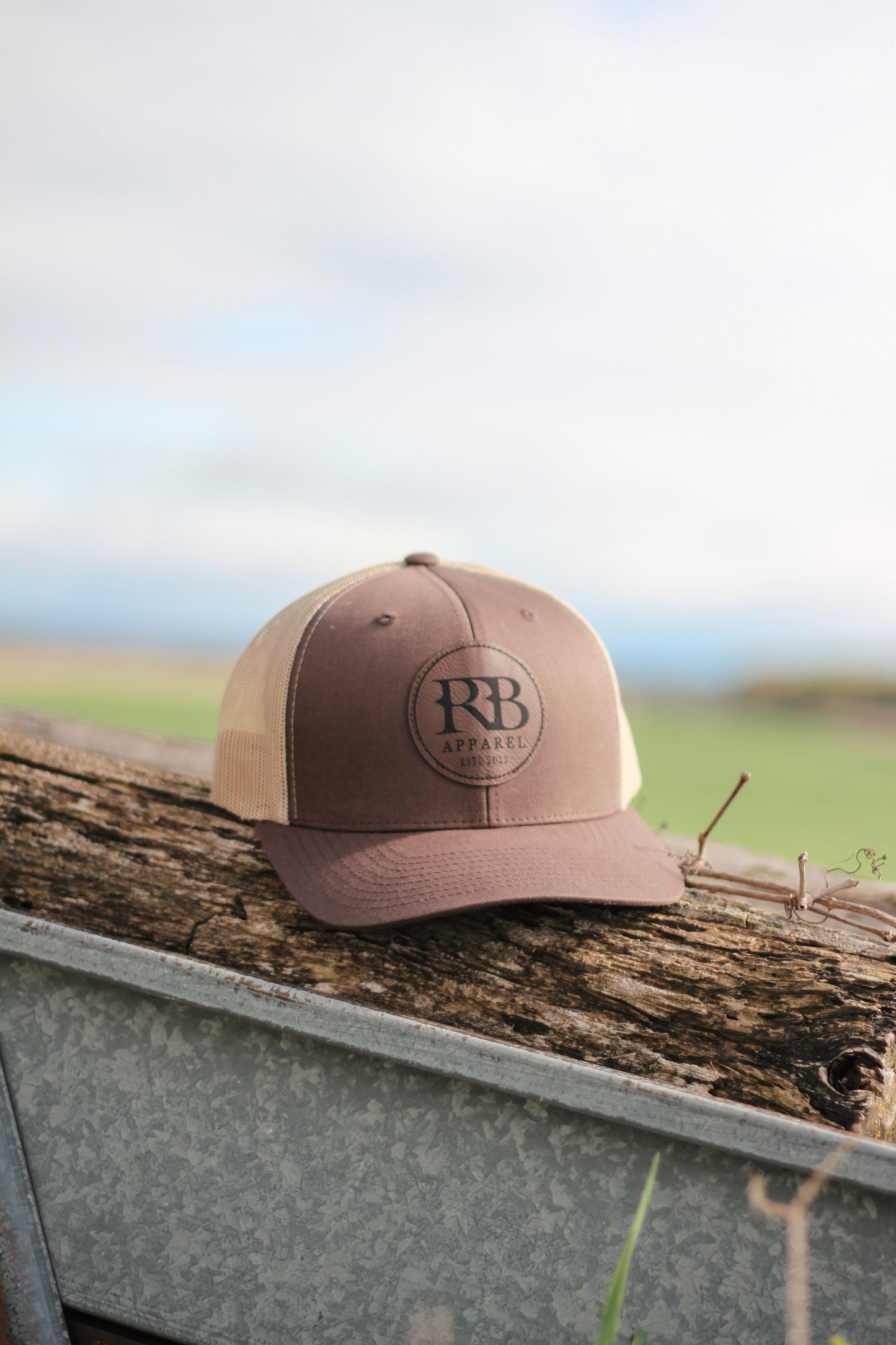 Casquette RB - Brun & beige