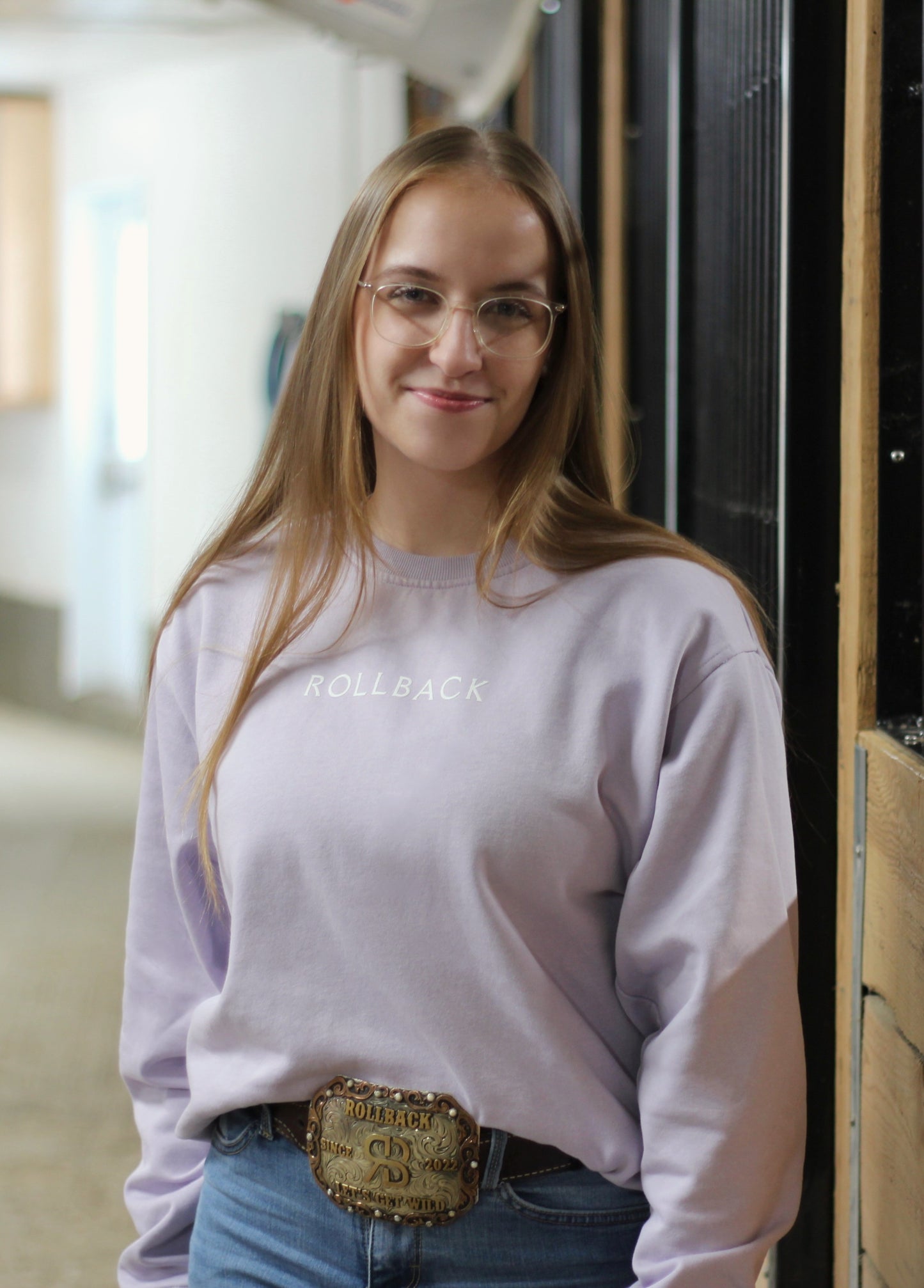 BOTTES DE COWBOY - Crewneck unisexe - Lilas
