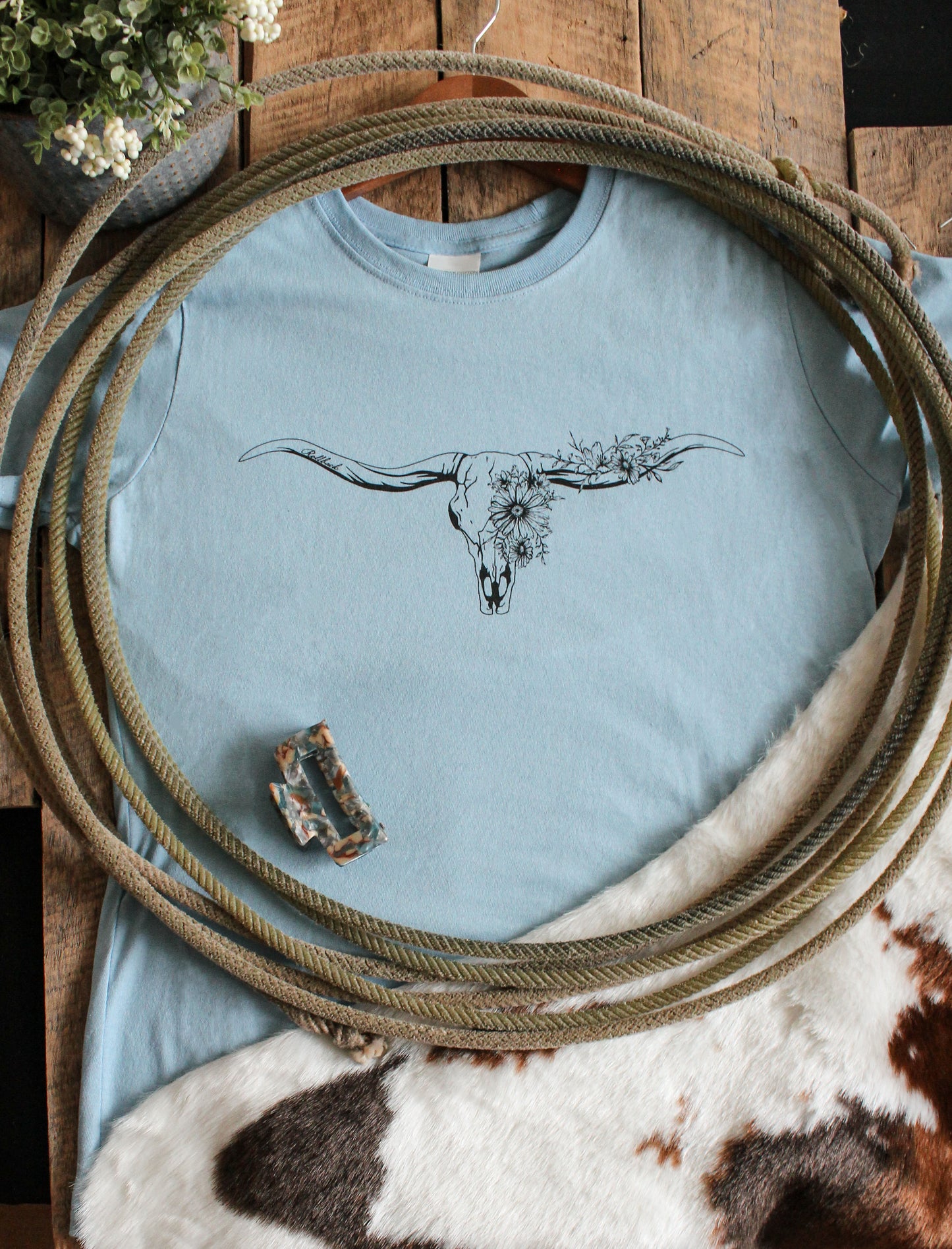 BULL IN BLOOM - Bleu - Chandail pour femme